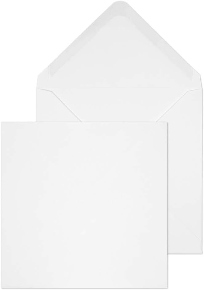 Blake Purely Everyday 140 x 140 mm 100 gsm Square Banker Invitation Gummed Envelopes (ENV03700) White - Pack of 500