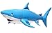 Inflatable Shark, Large- 24 Inches long, Blue and White