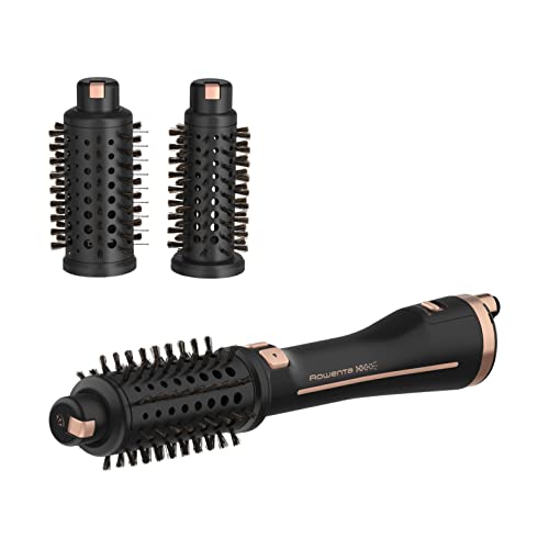 Rowenta Ultimate Experience Spazzola Rotante, 630-750 W, per Capelli Sottili, Spessi, Lunghi, Corti e Frange, Styler con 3 Spazzole in Ceramica, Generatore di Ioni e Setole alla Pro-cheratina, CF9620