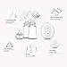 Manual Breast Pump BTshine Silicone Hand Pump Food Grade BPA-Free Milk Collector for Baby Breastfeeding with 2 Bottles, 1 Nipple and Brushes