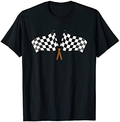 Racing Car Checkered Flag T Shirt