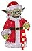 Kurt Adler Santa Yoda 3D Tinsel Lawn Decor, 28-Inch