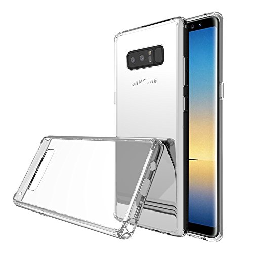 Samsung Galaxy Note 8 Case, ZUSLAB Slim Hybrid Crystal Clear PC Back TPU Bumper, Anti-Shock Protective Cover For Galaxy Note 8 (Clear)