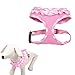EXPAWLORER Soft Mesh Dog Harness and Leash Set - Pink Dog Harness, No Choke Step-in Adjustable Cute Dog Harness, Breathable Lightweight Vest Harness for Puppy Dogs Cats Outdoor Walking, Small