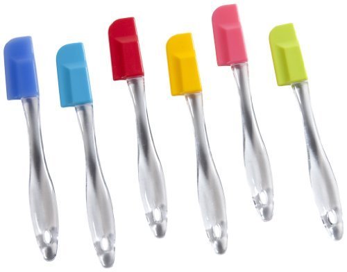 Colorful Mini Silicone Spatulas Set Of 6