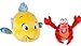Disney The Little Mermaid Flounder and Sebastian Plush Set Stuffed Animals
