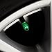 Dreamer Car Cool Short Bullet Style Anodized Surface Valve Stem Caps Car Wheel Valve Caps(green,4 pcs)