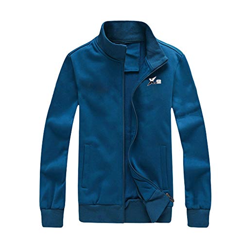 X-2 Athletic Full Zip Fleece Tracksuit Jogging Sweatsuit Activewear Teal M