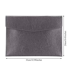 Enyuwlcm PU Leather A4 File Folder Document Holder