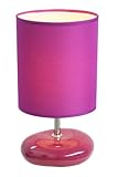 Simple Designs LT2005-PRP Stonies Small Stone Look Table Lamp, Purple (Tools &amp; Home Improvement)