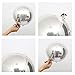 Eanjia Silver 4D Foil Balloons 8 Count 7 Silver Large Sphere Mylar Balloons Hangable Metallic Silver Orb Balloons for Birthday Decorations Silver Wedding Baby Shower Decoration Graduation Balloons