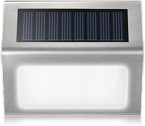 Elsse Solar LED Water Resistant Solar Fence Outdoor Pathway Lamp Wall Light
