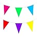 Super Z Outlet 100 Foot Long Multicolored Plastic Pennant Party Rainbow String Curtain Banner for Decorations, Birthdays, Event Supplies, Festivals, Children & Adults