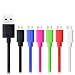 OKRAY 6 Pack 6.6ft High Speed Durable PVC Micro USB 2.0 A Male to Micro B Sync and Charging Cables Charger for Android, Samsung Galaxy, HTC, LG, NOKIA Lumia, Blackberry, Google Nexus, Sony (6 Pack)