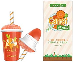 Softmusic Cute Ice Cream Lipstick Women Beauty Color Change Long Lasting Moisturizing Lip Balm Carrot