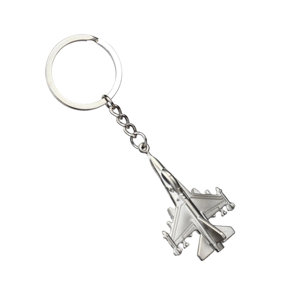 ODETOJOY Aircraft Keychain Battleplane Key Holder Airplane Model Toy Souvenir Key Rings For Children Metal Car Key Racks Similar To F16 Falcon