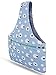 JamieCraft Yarn Bag Organizer – Portable, Light, and Easy to Carry Canvas Wrist Bag for Crochet and Knitting On The Go, Project Bag Tote Holds Supplies and 14 Inch Needles or Hooks (Blue w/Sheep)