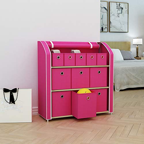 HOMEFORT MultiBin Storage Shelf 11 Drawers Storage Chest Linen