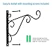BESKIT Metal Plant Bracket 4 Packs Iron Wall Mount Lanterns Hangers for Hanging Bird Feeders, Lanterns, Wind Chimes, Planters, Outdoor Decoration Hooks (4 Pcs Black)thumb 1