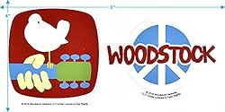 Popfunk Woodstock Peace Symbol Light Yellow T Shirt