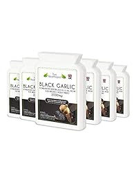 Sin Gluten Sin Olor Ajo Suplemento Negro pastillas para hombres y mujeres. Alta Potencia Igualdad A 2000 mg Fresh ajos. Ayuda a Reducir el colesterol Regular Blood Pressure Naturalmente. Vegetariana Vegana tabletas