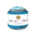 Lion Brand Yarn 502-613 Just My Stripe Yarn, One Size, Blue Raspberry