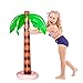 Coopay 2 Pack Inflatable Palm Trees Jumbo Coconut Trees Beach Backdrop Favor for Hawaiian Luau Party Summer Theme Decoration