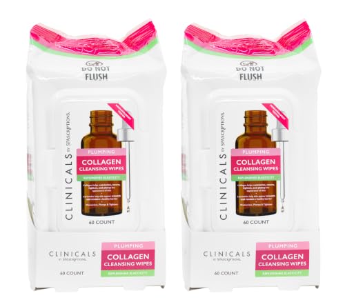 SpaScriptions CLINICALS Collagen Cleansing Facial Wipes - Dail... 41Xb8Z7ob9L