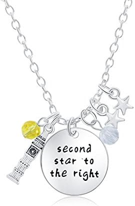 Inspirational Necklace Pendant For Woman Teen Girls Peter Pan Story Quotes Jewelry Prime Gift