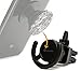 Car Mount Clip for Pop Socket Users with Lock Settings - LUMINEST Strong Air Vent Grip to Hold iPhone X 7 6 Plus Samsung Galaxy Note Easy GPS Use - Black
