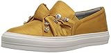 Nine West Women's Orenda Fabric Loafer Flat, Gold, 7 Medium US