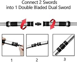 TWODNBD Light Up Saber, Telescopic Extendable