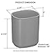Acrimet Jumbo Pencil Holder, Pen Cup, Caddy Super-Sized Desktop Organizer for Students, Artists and Professionals (Plastic) (Solid Red Color)
