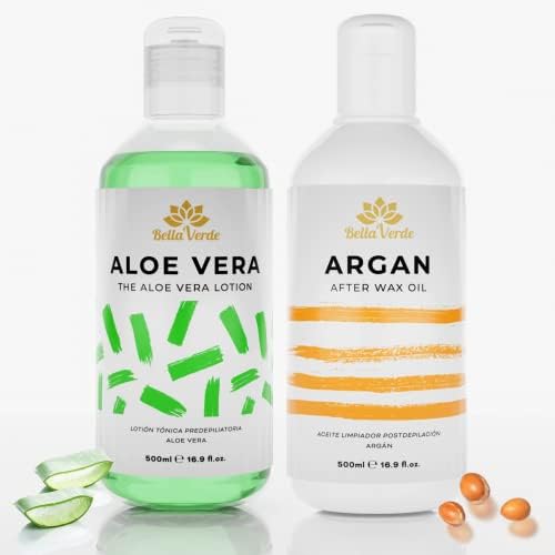 Bella Verde Pre and Post Waxing Care Home Kit for Women and Men