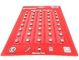 Polaroid Extreme AG5 393 309 193 LR754 LR48 1.5V Button Cell Alkaline Batteries Mercury Free 0% Hg (40-Pack) - 2025 Expiry Date