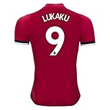 LUKAKU #9 Manchester United 2017/2018 Soccer Jersey Mens Red Color Size L