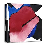 Canvas Wall Art Abstract Color Canvas Prints Home Artwork Decoration for Living Room,Bedroom - 12x12 inches