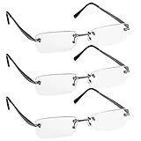 Reading Glasses _ 3 Pack Silver Always Have a stylish Look, Crystal Clear Vision and Sure-Flex Comfort Spring Arms & Dura-Tight Screws _ 100% Guarantee +2.50