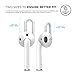 elago AirPods EarPads [White] - [Compatible with Apple AirPods 1 & 2][2 Pairs - Small & Large][Easy Install & Removal][Premium Silicone] – for AirPods 1 & 2