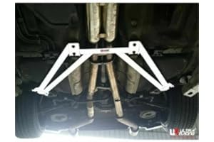 JOIUYOLJ 4Point Rear Lower Bar For 2002-2008 NI-SS-AN FAIR-LADY 350Z Z33 3.5 V6 2WD