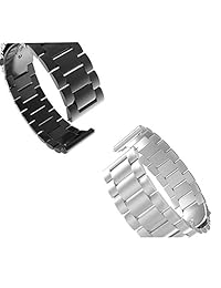Compatible con Samsung Galaxy Watch(1.654 in) correas, 0.787 in de acero inoxidable correa + Milanese Loop malla pulsera de repuesto de metal correa compatible Samsung Galaxy Watch