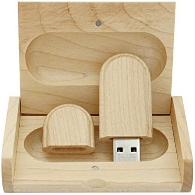 Maple Wood USB Flash Drive with Wooden Box U Disk Memory Stick Pen Drive (2.0/2GB)
