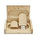 Maple Wood USB Flash Drive with Wooden Box U Disk Memory Stick Pen drive (16GB, 3.0)
