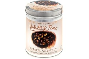 SIMPSON & VAIL, INC. Simpson & Vail, Roasted Chestnut Rooibos, Holiday Collection - 4 Ounce Tin / 50 Cups