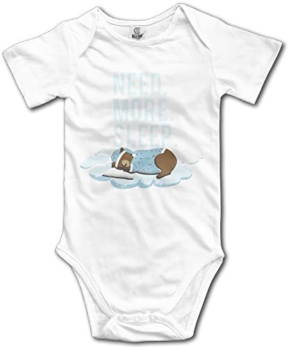 Baby Child 100% Cotton Short Sleeve Onesies Toddler Bodysuit Need More Sleep Baby Clothes