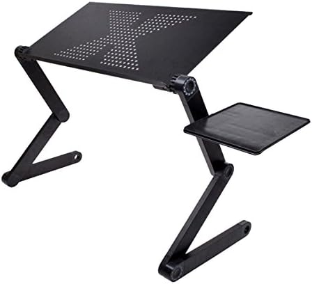 TGEG Foldable Laptop Table with Mouse Board and Fan Cooling Tray