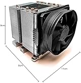 Dynatron Inter-Tech B-14 CPU Cooler LGA 3647 205W TDP 8cm Fan Active view 4