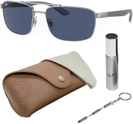 Amazon.com: Ray-Ban RB3741 Rectangle Shape Non-Polarized
