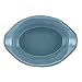 Rachael Ray Cucina Stoneware 12-Ounce Oval Au Gratin, Agave Blue