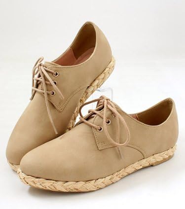 Amazon ランダ Randa ストローソールレースアップシューズ ベージュ Ll Randa ランダ シューズ バッグ